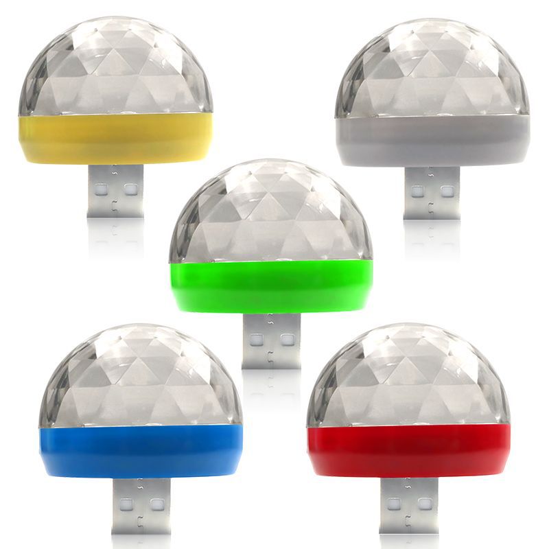 5V 4W four interfaces 5 colors available Mini Stage Light LED Sound Control DJ  RGB OTG Music Follow-up Light